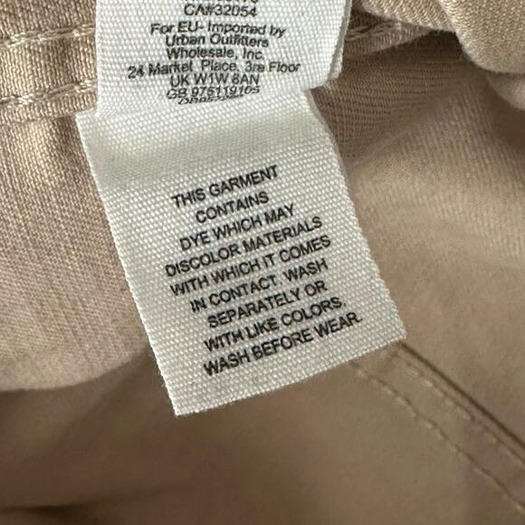 Free People Jacket Womens Small Brown Cheetah Print Denim Oversized Frayed Hem - Picture 9 of 10